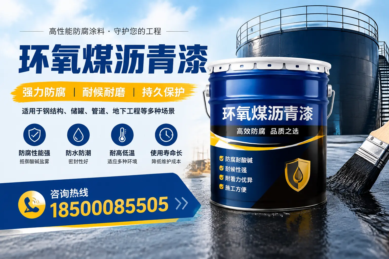 环氧煤沥青漆在工业中的应用，钦州企业的选择